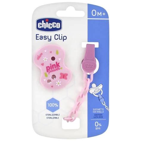 Chicco Attache Sucette Cha Nette X Assortiments De Coloris