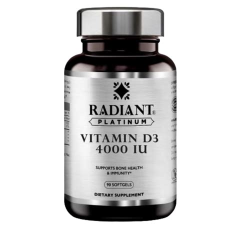 Buy Radiant Platinum Vitamin D3 4000 IU 90 Softgels Online At Best