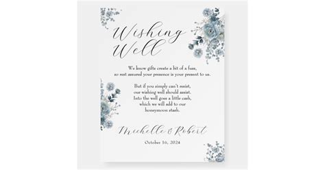 Wedding Wishing Well Large Foam Board Sign Zazzle