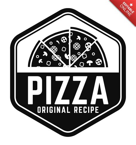 Plantilla De Diseño De Logotipo De Pizza Original Modelo De Diseño