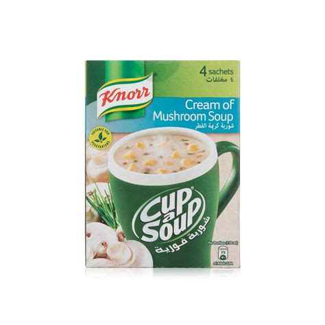 Knorr Cream Of Mushroom Cup A Soup 4 X 20g Spinneys UAE