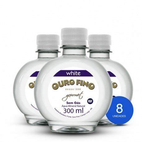 Á gua Mineral Ouro Fino Gourmet White Sem Gás 300ml