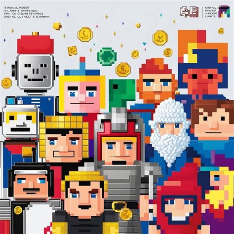 Create Your Own Pixel World Character And Element Templates Premium