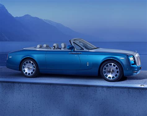 In Electric Blue The Rolls Royce Special Edition Phantom Drophead Coupe Waterspeed Collection Is