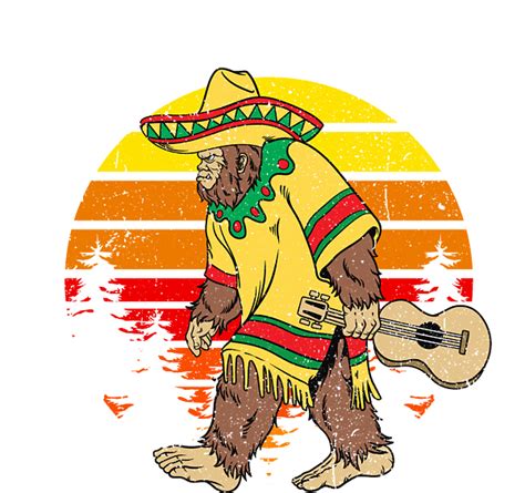 El Squatcho Mexican Sasquatch Cinco De Mayo Bigfoot Greeting Card By