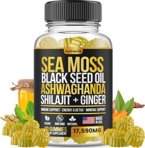 Sea Moss Ashwagandha Ginger Shilajit Gummies All In Advanced