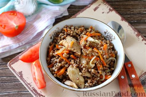 Рецепт: Гречка с куриным филе на RussianFood.com