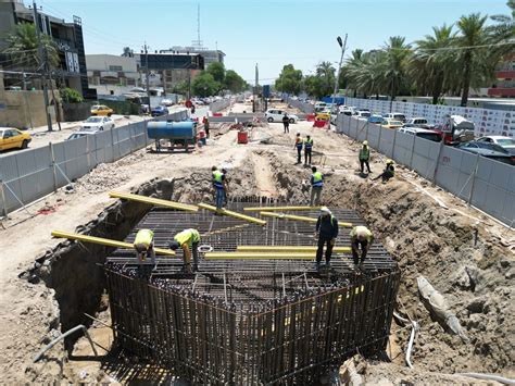 وزارة التخطيط تتابع ميدانيا سير العمل في مشروعي إنشاء مُجسر في تقاطع