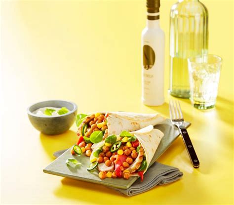 Recept Fajitas Met Kikkererwten En Gegrilde Kip Recept Voedsel