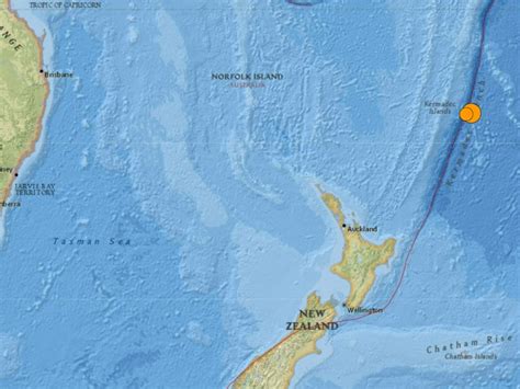 Magnitude Earthquake Rocks New Zealands Kermadec