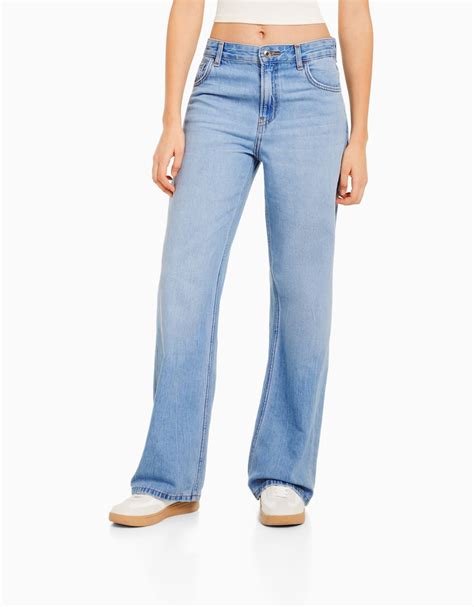 Wide Leg 90s Jeans Mujer Bershka