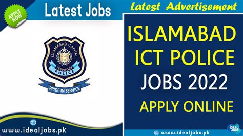 Islamabad ICT Police Jobs 2022 Ideal Jobs