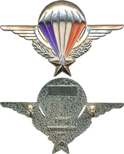 Brevet De Parachutiste LEGION Tricolore TranslucideY Boussemart 1185