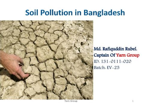 Soil Pollution In Bangladesh