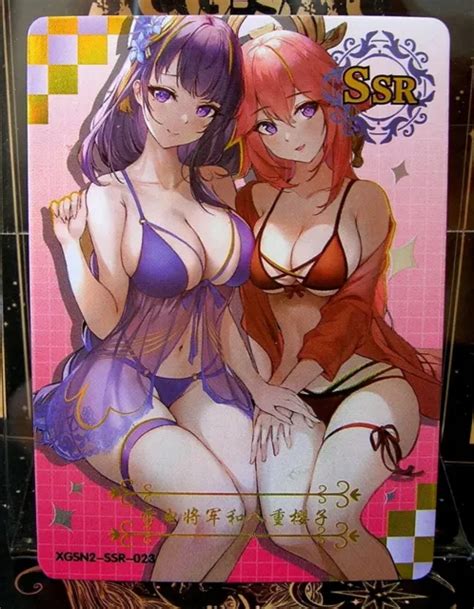 RAIDEN SHOGUN CARTE SSR Manga ANIME Waifu Doujin Goddess Story TCG EUR