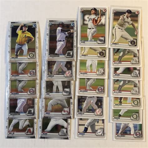 2020 Bowman 1st LOT X10 Chrome X13 Paper Assorted Players EBay