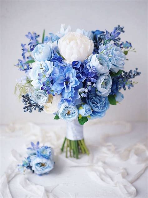 40 Chic Blue Wedding Bouquet Ideas 2024 Colors For Wedding