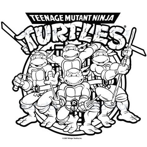 Teenage Mutant Ninja Turtles Coloring Book - Get This Free Teenage ...