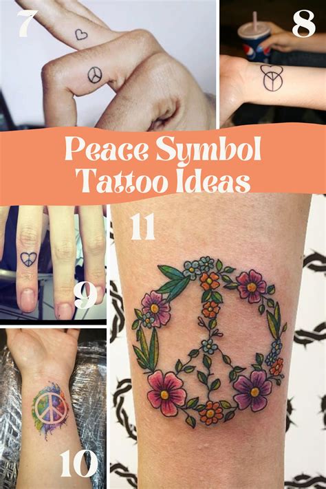 Peace Symbol Tattoo Ideas