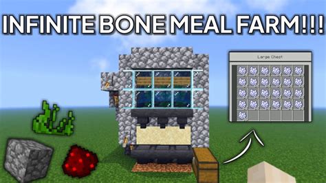 Infinite Bone Meal Farm In Minecraft Survival 118 Using Redstone And