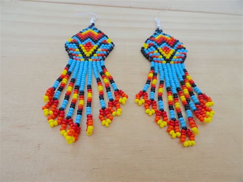 Unique Handmade Peyote Stitch Earrings on Storenvy