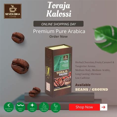 Seven Bika Coffee Pure Arabica Toraja Kalossi Kopi Indonesia Lazada