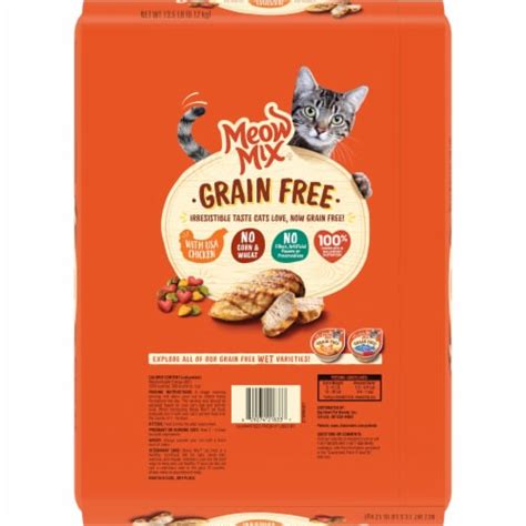 Meow Mix Grain Free with Chicken Dry Cat Food, 13.5 lb - Kroger