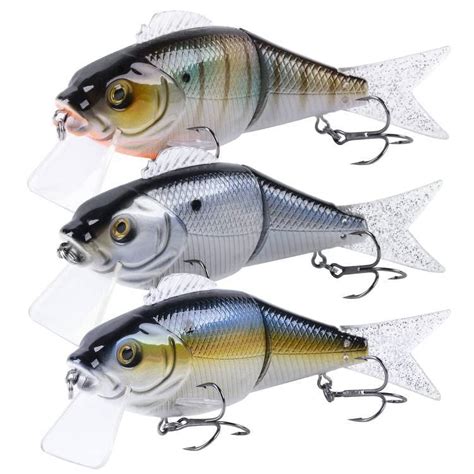 Goture Swimbaits For Bass Fishing Realistic Bass Fishing Lures 3pcs