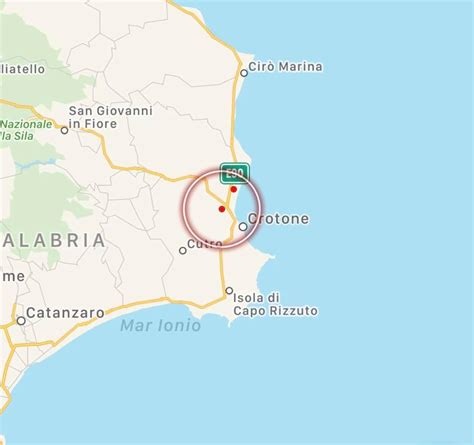 Terremoto In Calabria 2 Scosse Con Epicentro A Nord Di Crotone DATI E