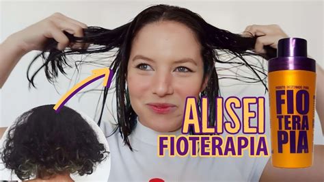 Alisando Meu Cabelo Cacheado E Descolorido FIOTERAPIA A Primeira