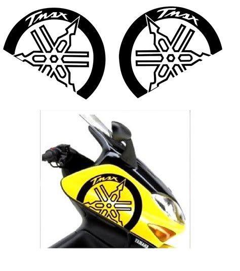 Adesivi Yamaha Tmax T Max 500 530 Diapason 28cm Kit 2 Stickers Scooter