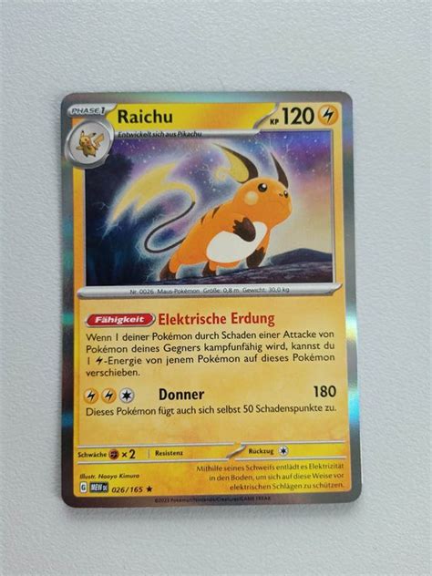 Raichu DEUTSCH HOLO Pokemon 151 Mew Kaufen Auf Ricardo