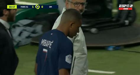 Kylian Mbappé sufrió lesión en PSG vs Marsella así fue su salida por