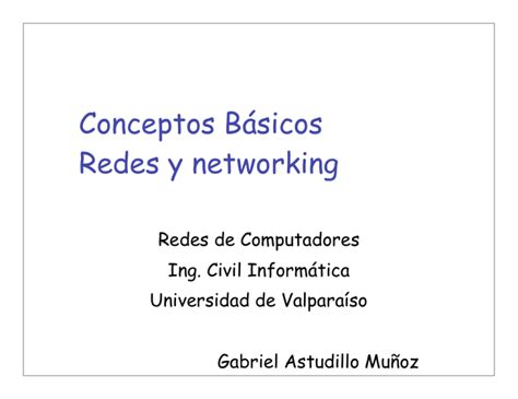 Conceptos Básicos Redes y networking decom