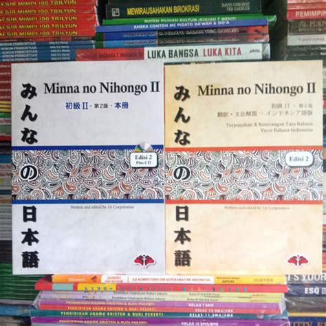 Jual Belajar Bahasa Jepang Minna No Nihongo Satu Paket Buku