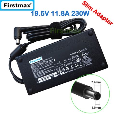 Ince laptop şarj cihazı 19 5V 11 8A 230W oyun AC adaptör güç kaynağı