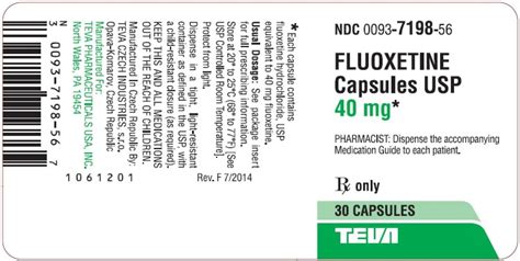 Fluoxetine Hcl 40mg Rx Products