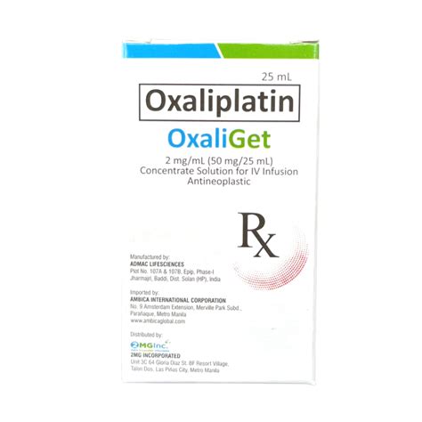Buy Oxaliplatin Cancer Medicine Online | OxaliGet 100 mg/150 ml