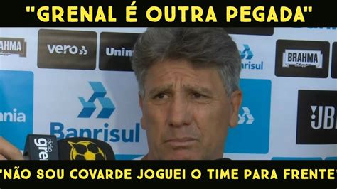 COLETIVA DO RENATO GAÚCHO PÓS JOGO Aimoré 2 1 GRÊMIO GAÚCHO YouTube