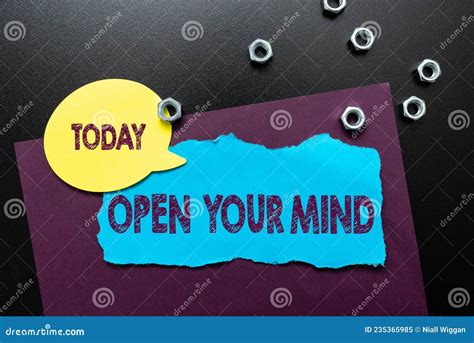 Hand Writing Sign Open Your Mind Business Concept To Be Able To