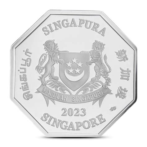 2023 1 oz Proof Silver Singapore Year of the Rabbit Coins - Silver.com™