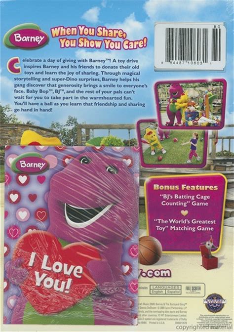 Barney Sharing Is Caring Dvd 2009 Dvd Empire