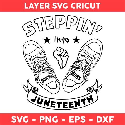 Steppin Into Juneteenth Svg Hand Svg Juneteenth Svg June Inspire