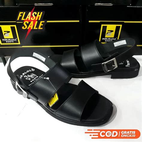 Jual Sandal Pria Kulit Asli Merk Pakalolo Original Tali Belakang