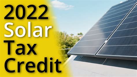 The Solar Tax Credit Explained Youtube