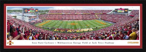 Iowa State Cyclones Yard Line At Jack Trice Stadium Panoramic