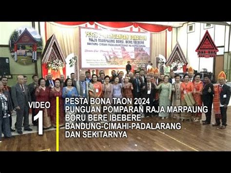 Video Pesta Bona Taon Punguan Pomparan Raja Marpaung Boru Bere