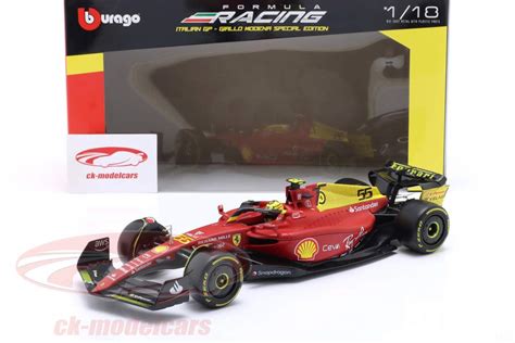 Bburago 1 18 Carlos Sainz Jr Ferrari F1 75 55 4ème italien GP formule