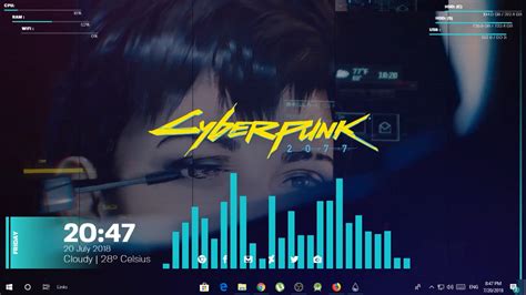 Small Cyberpunk 2077 Themed Rainmeter Desktop Cyberpunkgame Images