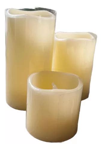 Velas De Led Cálida A Pila Set X 3